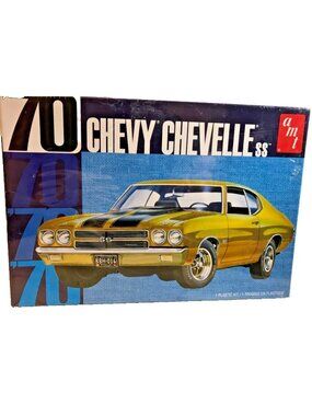 Vintage Model Kit AMT Chevy Chevelle SS AMT1143/12 1970 1/25 Plastic Classic Car